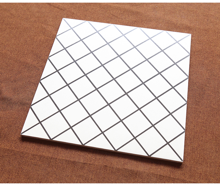 厨房卫生间墙砖 北欧格子砖小方砖亚光喷墨连锁店瓷砖300x.