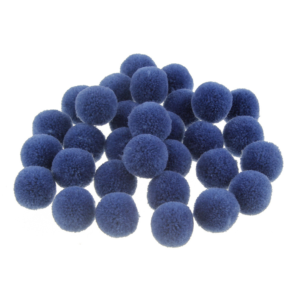 2cm彩色尼龙毛球 涤纶高弹丝毛球小绒球