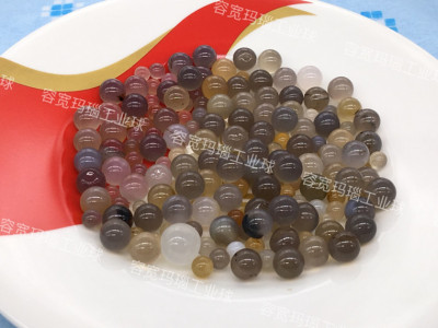 天然玛瑙工业球 研磨球 工业用球 规格6-10mm
