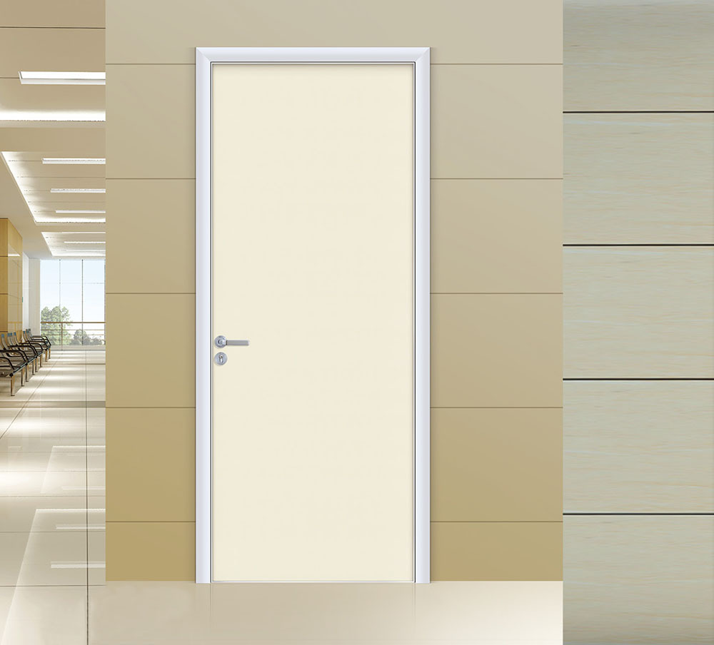 厂家直销暖白色生态门环保静音门卧室门铝合金包边室内门整装定制