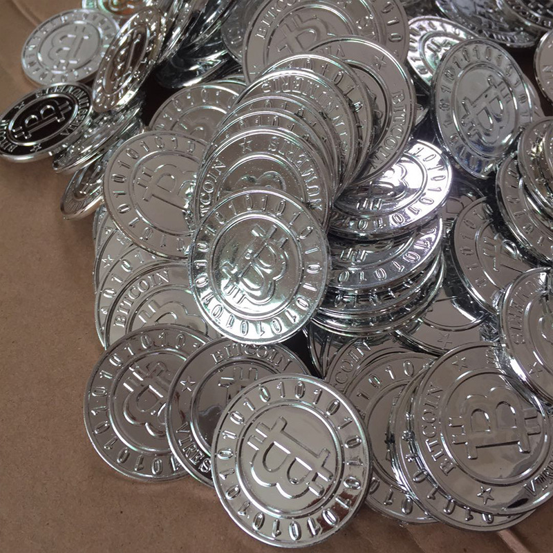 金币道具塑料金币游戏币筹码币儿童玩具海盗金币比特币厂家直销