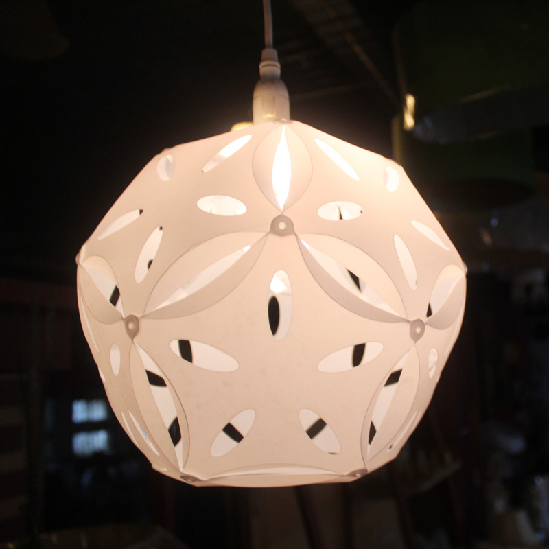 厂家直销 白色pvc板 镂空创意 艺术个性灯罩 可定制批发