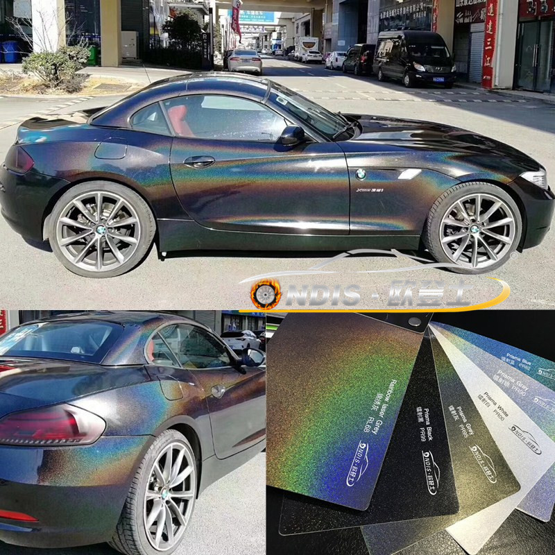ondis七彩镭射白汽车改色膜镭射膜亚光膜全整车身汽车贴纸 14色