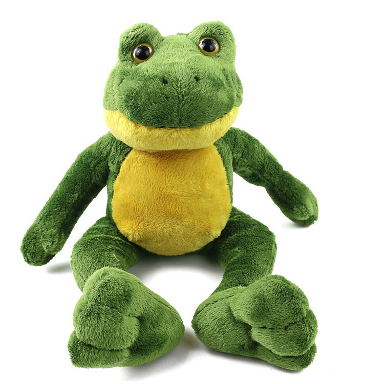 c668新款青蛙王子毛绒公仔 卡通坐姿绿色青蛙毛绒玩具 儿童玩具