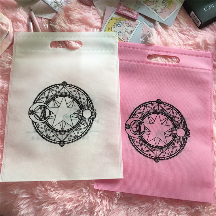 百变小樱魔法阵礼物无纺布袋子美少女战士水兵月少女心手提袋周边