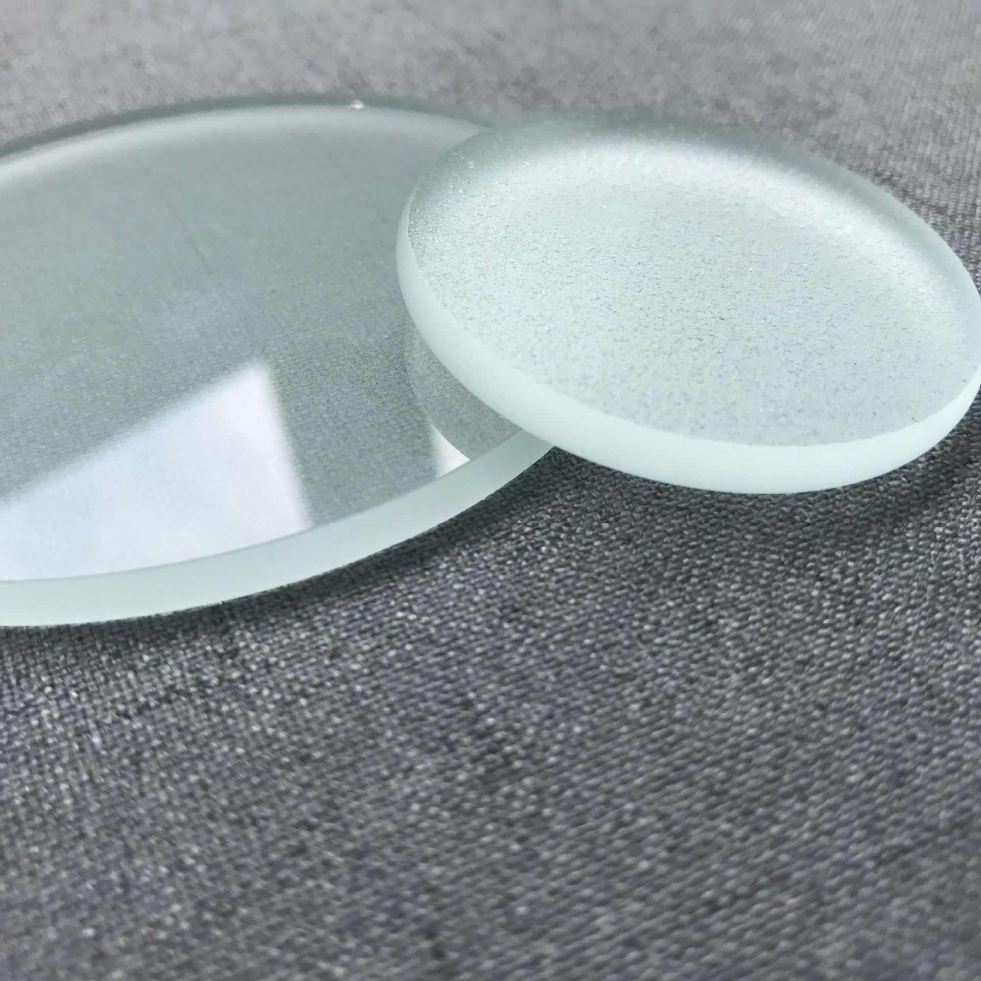 厂家定制超精准磨边圆片玻璃,3mm钢化玻璃来图加工定做