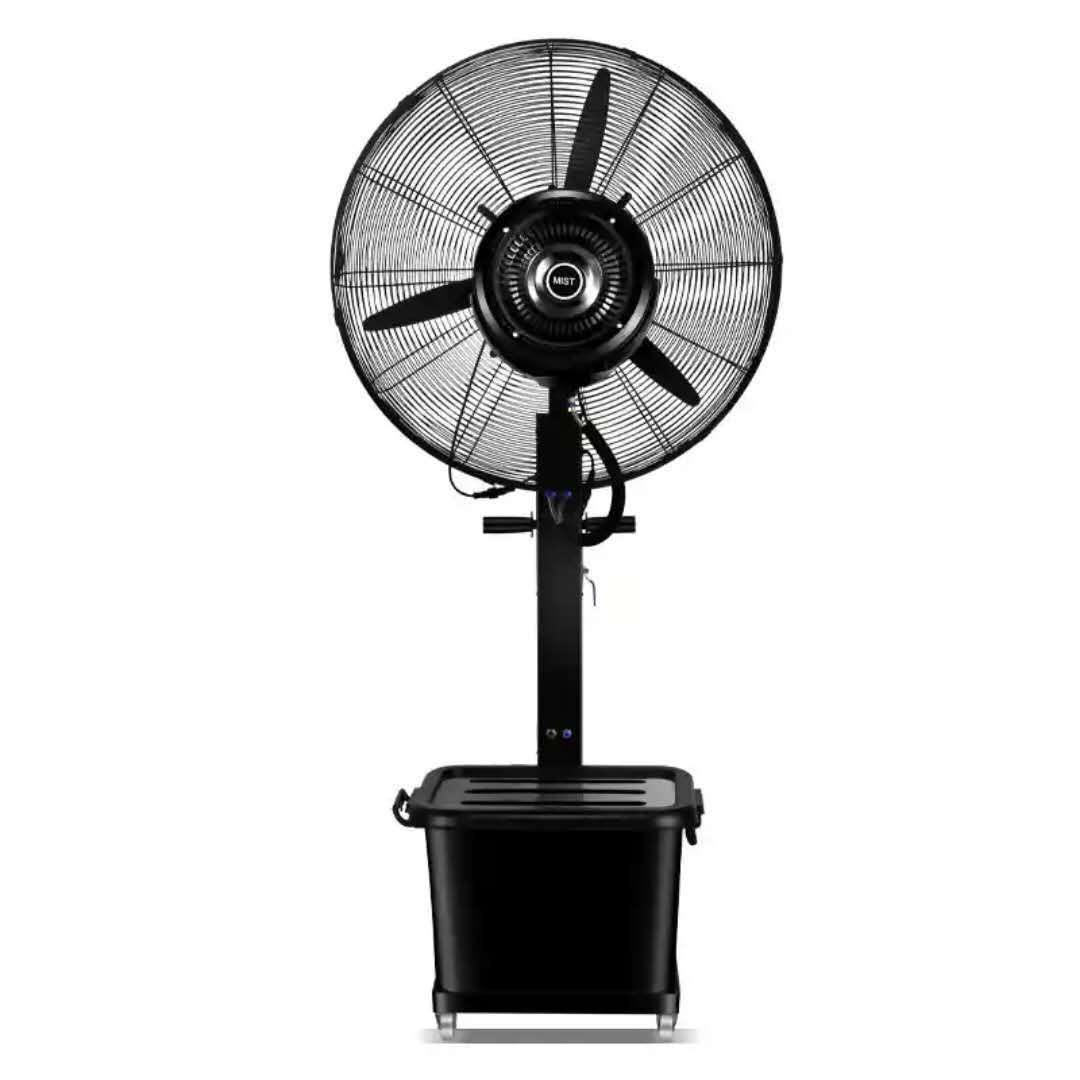 黑风神工业喷雾风扇挂壁降温户外工程除尘加湿细雾化强力落地风扇