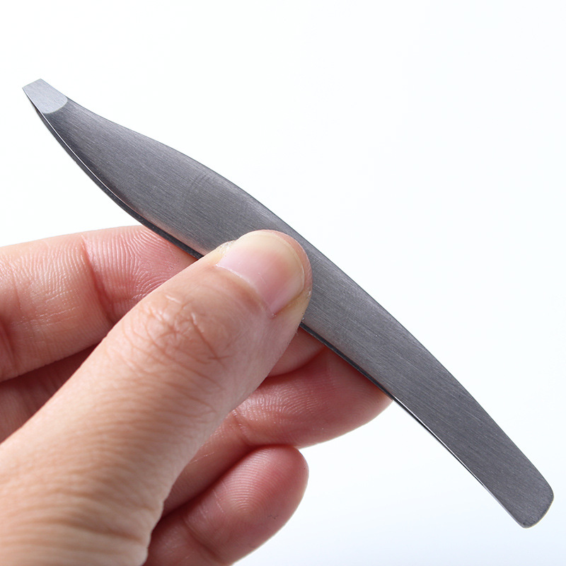 专业眉夹 不锈钢修眉钳 斜口修眉毛夹 拨毛镊子