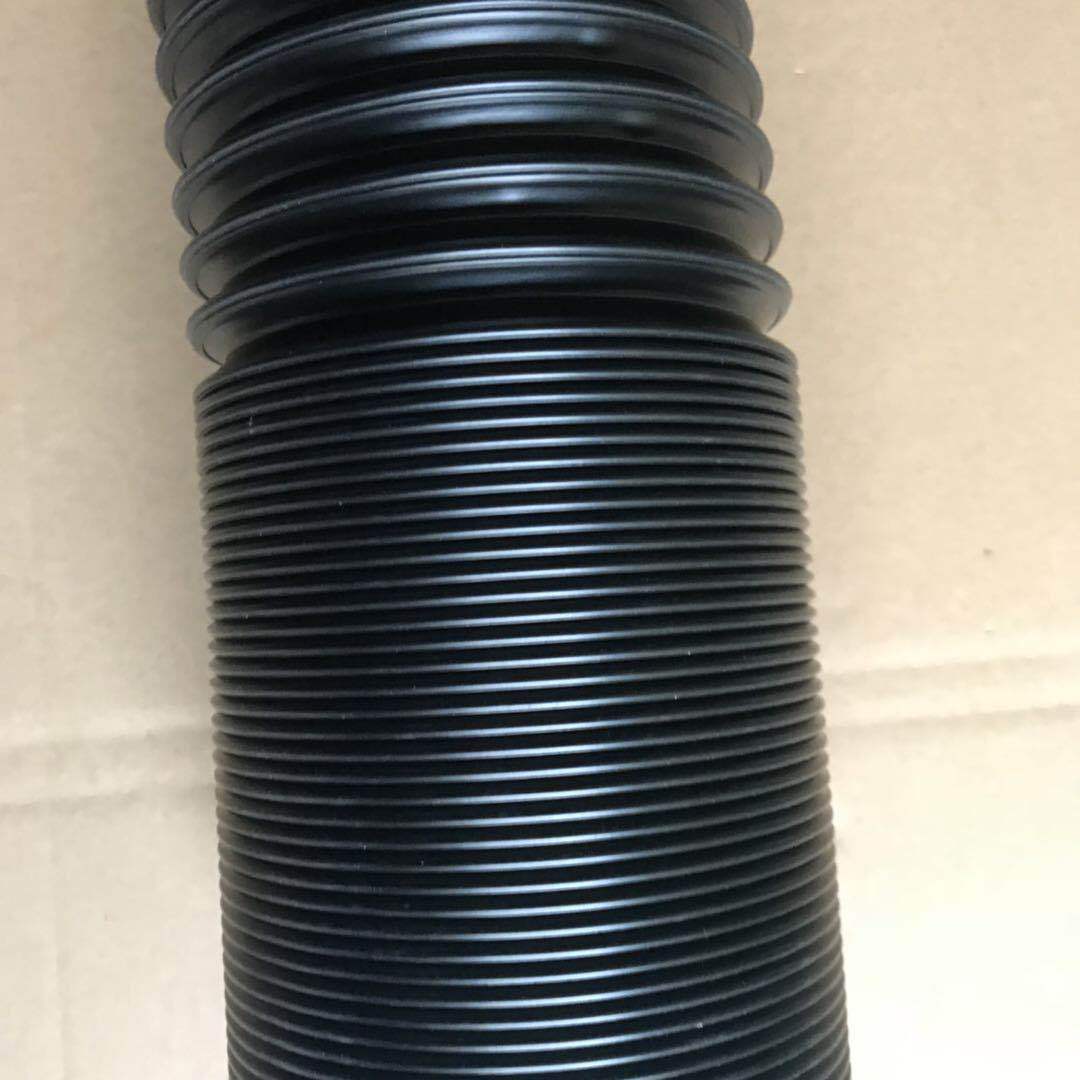 供应直径125mmpp波纹伸缩管阻燃塑料钢丝管