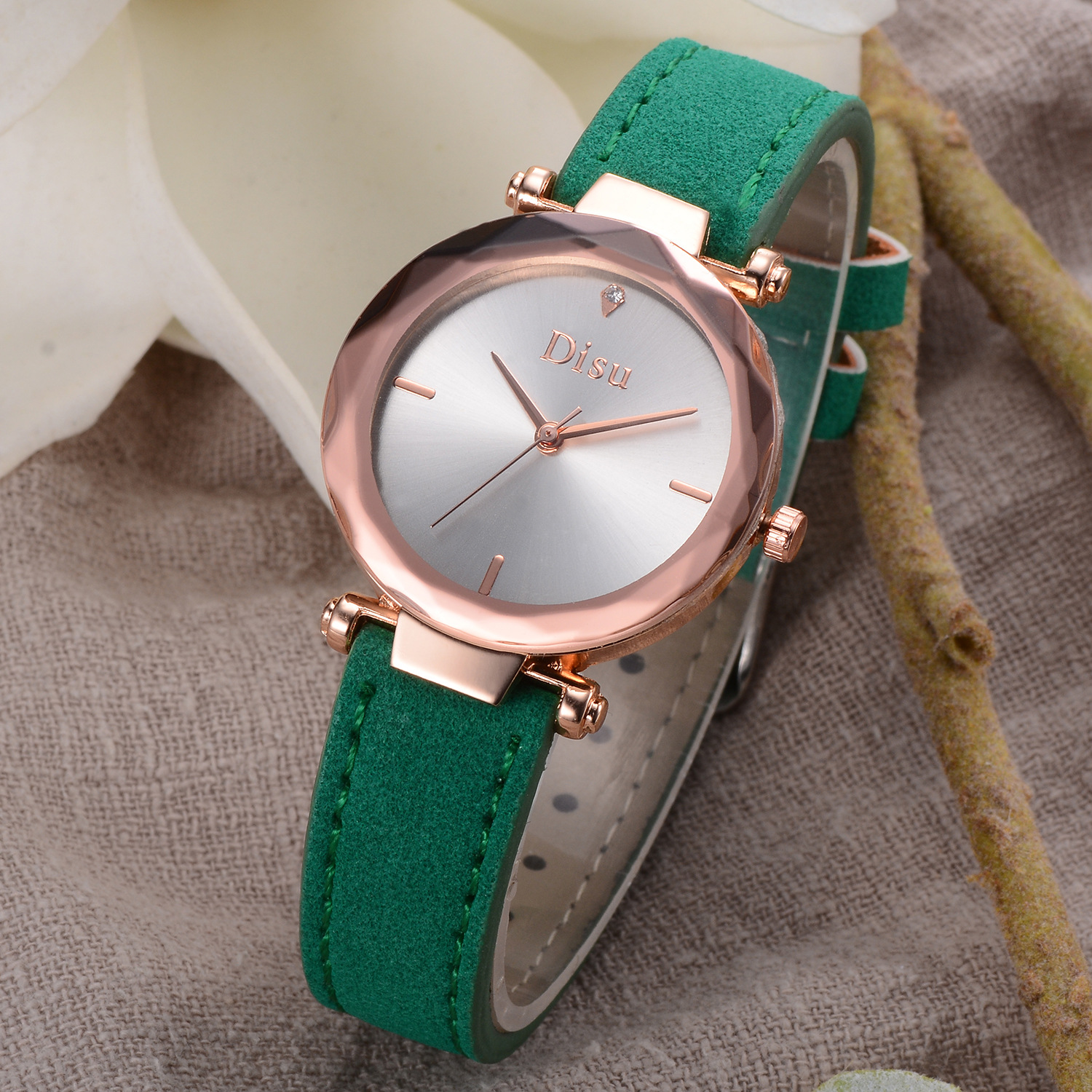 wish爆款 disu品牌女士合金时装表 时尚新款女士精致发圈