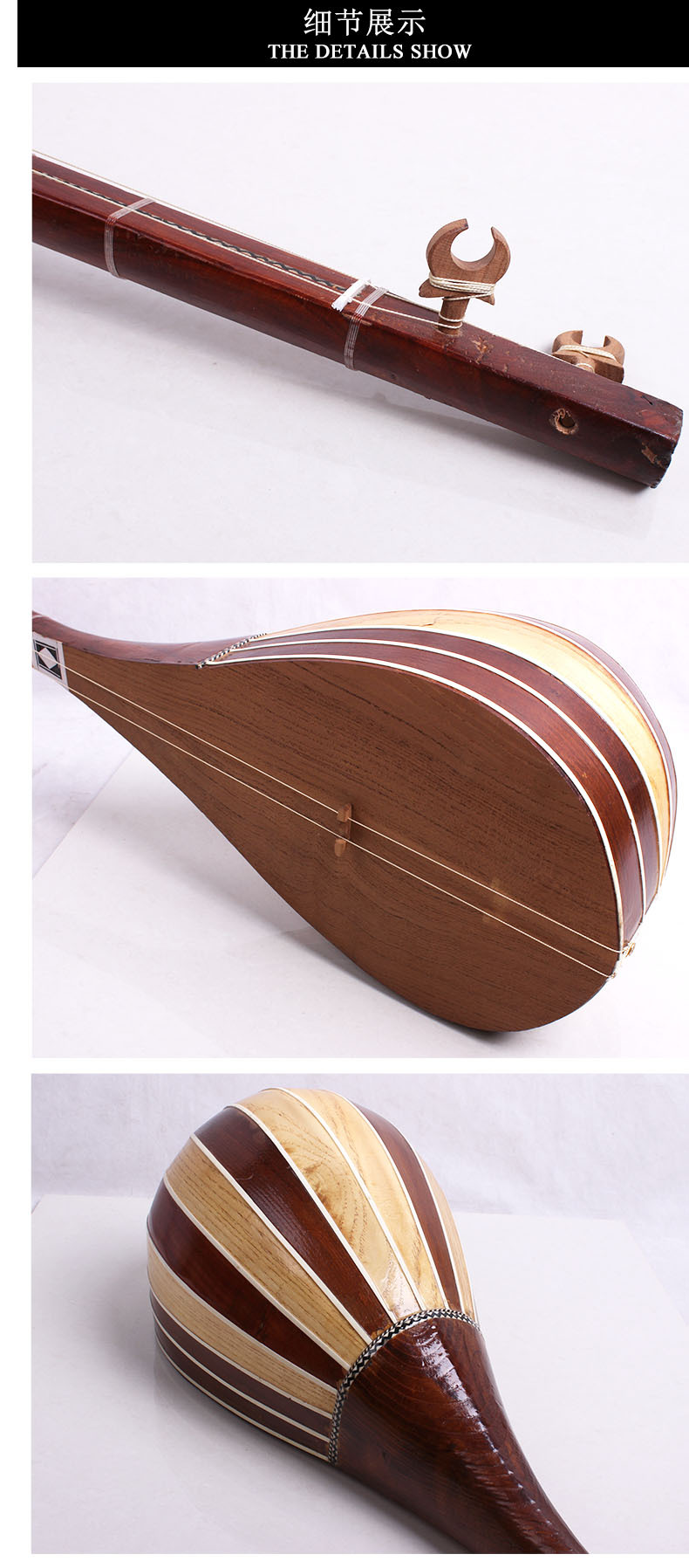 新疆本土民族乐器维吾尔族弹拨乐器都塔尔标准演奏琴学生琴送包