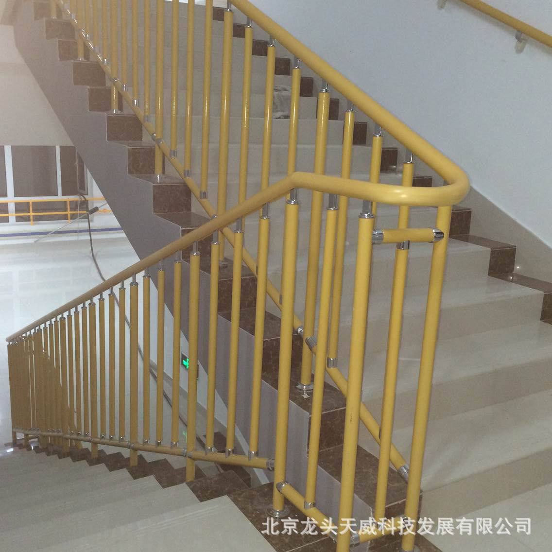 厂家直供树脂楼梯护栏学校医院养老院定制室内组装式楼梯护栏