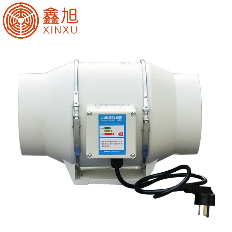 鑫旭管道抽风机排气扇卫生间换气扇厨房排油烟斜流管道轴流风机