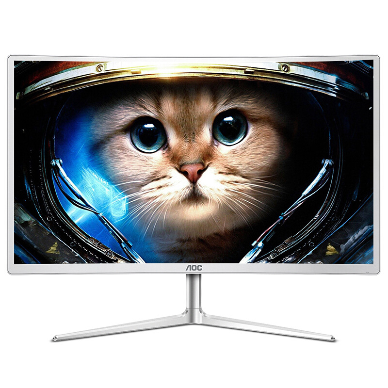 aoc c2408vw8 23.6英寸1800r va广视角 曲面液晶显示器