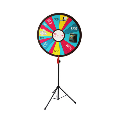 厂家直销摇奖指针展架 活动促销幸运转盘支架 抽奖活动转盘