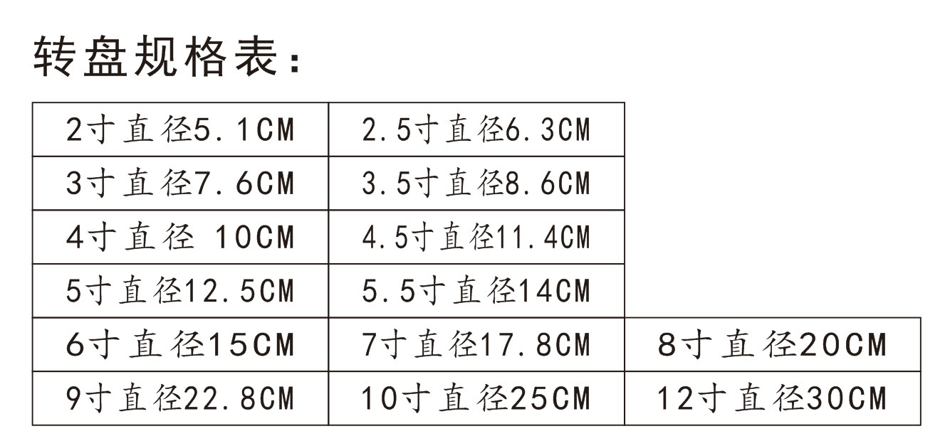 八寸转盘,8寸ps转盘,亚克力转盘