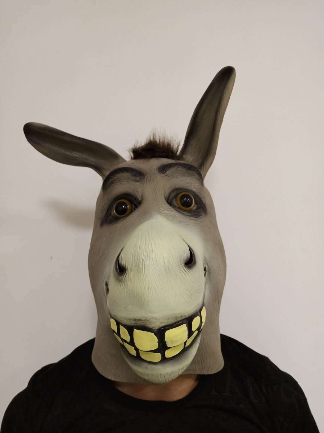 史瑞克贫嘴驴面具化妆舞会道具驴头动物面具万圣节派对搞笑头套