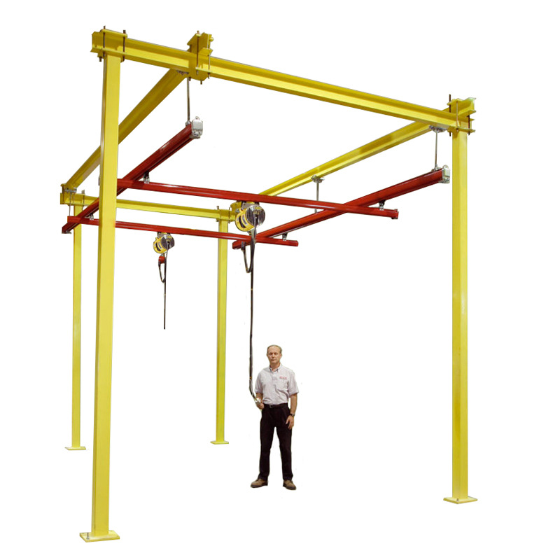 山东厂家1吨导轨kbk起重机钢性硬轨起重机kbk轨道组合式悬臂吊