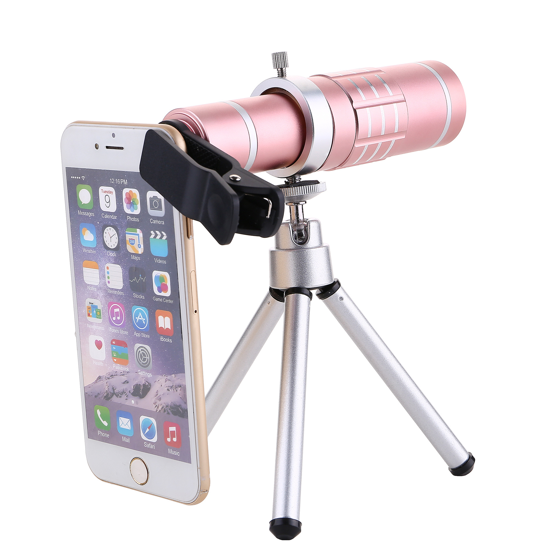 全金属手机望远镜厂家支架所有手机通用18倍高倍高清单筒望远镜