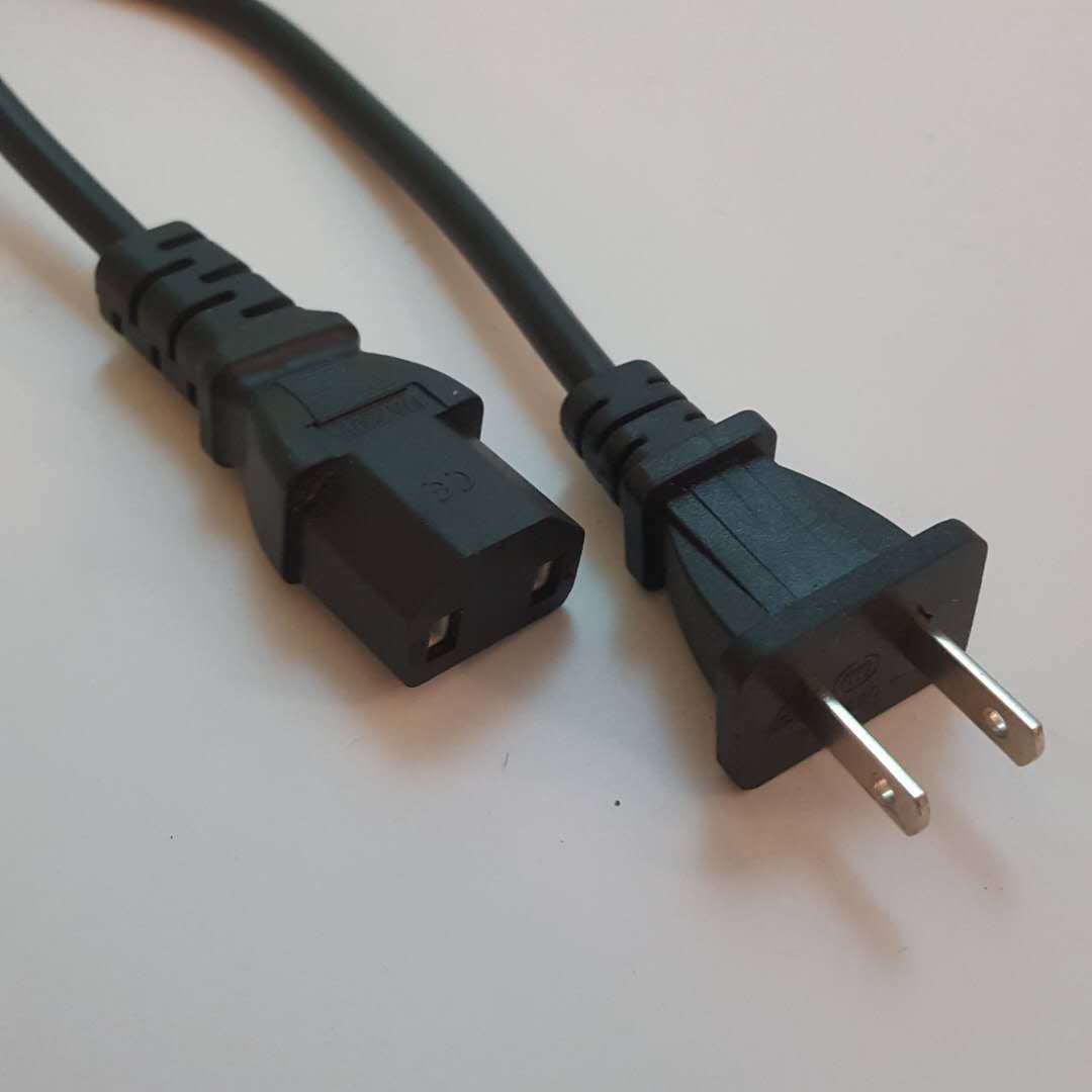扁插两极电源线 国标带两孔品字尾 电动充电线 极性ac插头线-阿里巴巴