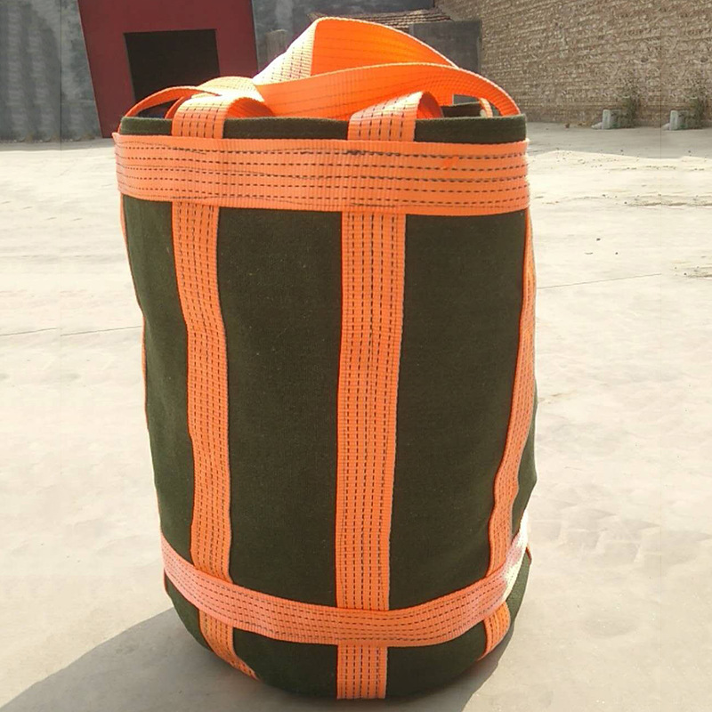 高空作业专用帆布吨袋吊物包风电吊物袋加厚耐磨塔吊建筑工具包