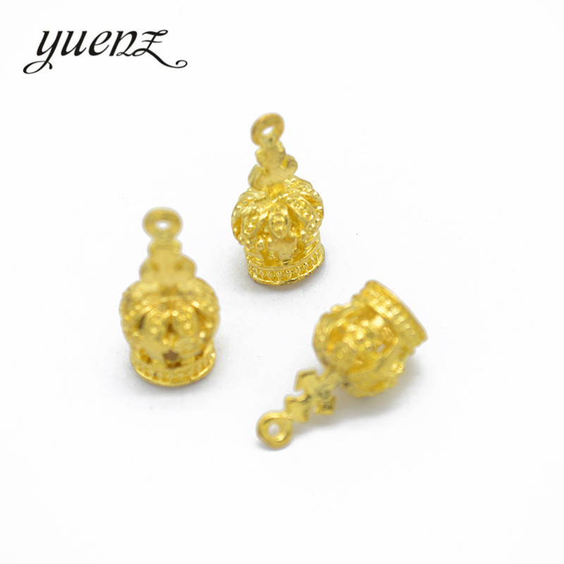 Yuenz 4-Color All-Match Crown Accessories Fashion Ornament Alloy Small Pendant Wholesale 18 * 9MM N225