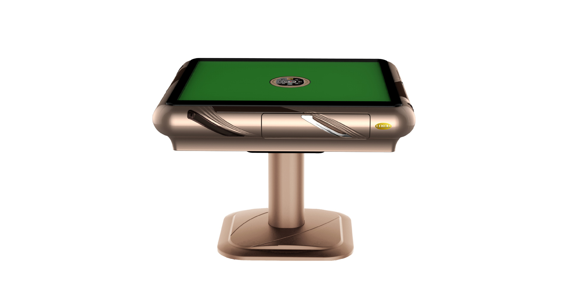 雀乐扣全自动麻将机桌电动带usb收纳槽静音立柱折叠款