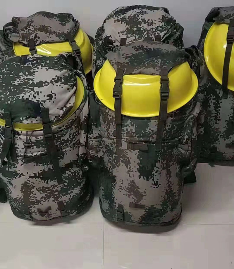 军迷背包背囊 01b寒区生活携行具 林地迷彩背囊 户外野战登山包