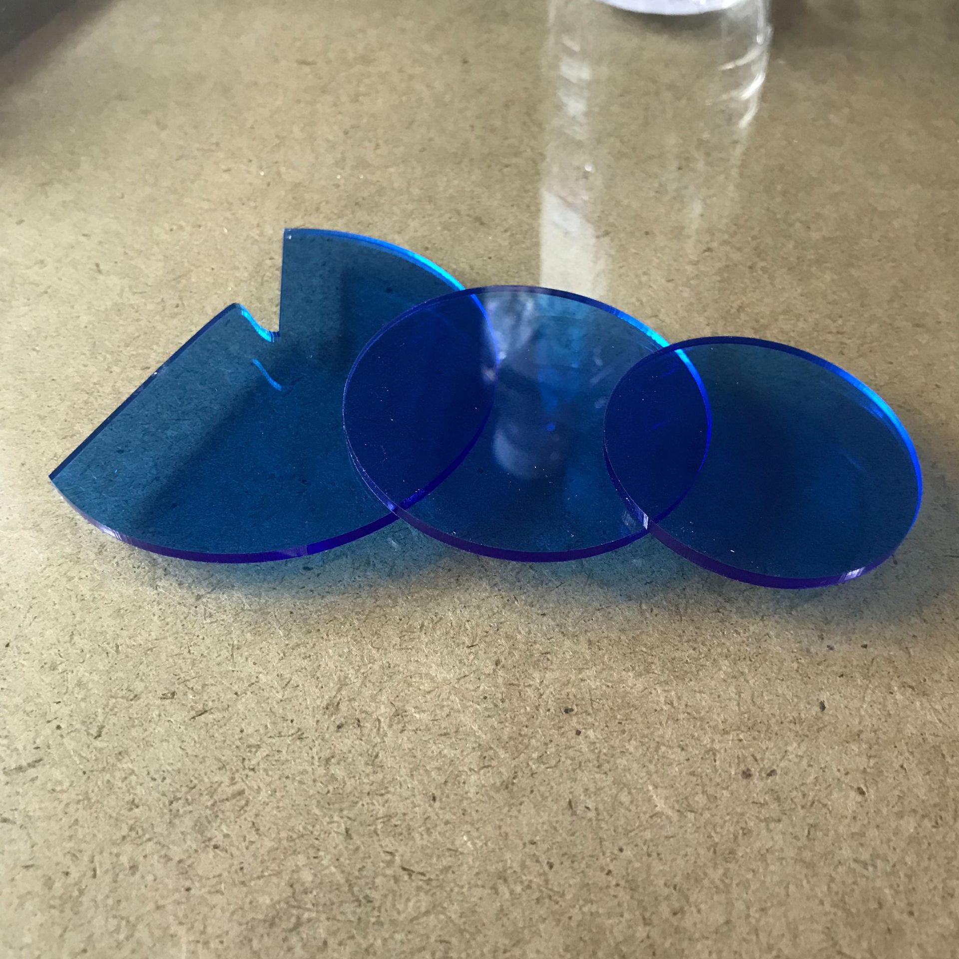 3mm5毫米半透明蓝色亚克力片 有机玻璃片pmma片切割雕刻加工