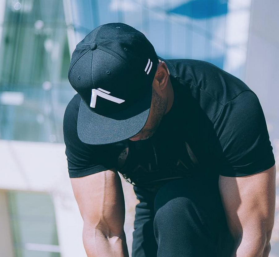 肌肉兄弟运动户外时尚鸭舌圆顶帽 跑步健身棒球帽 一件代发