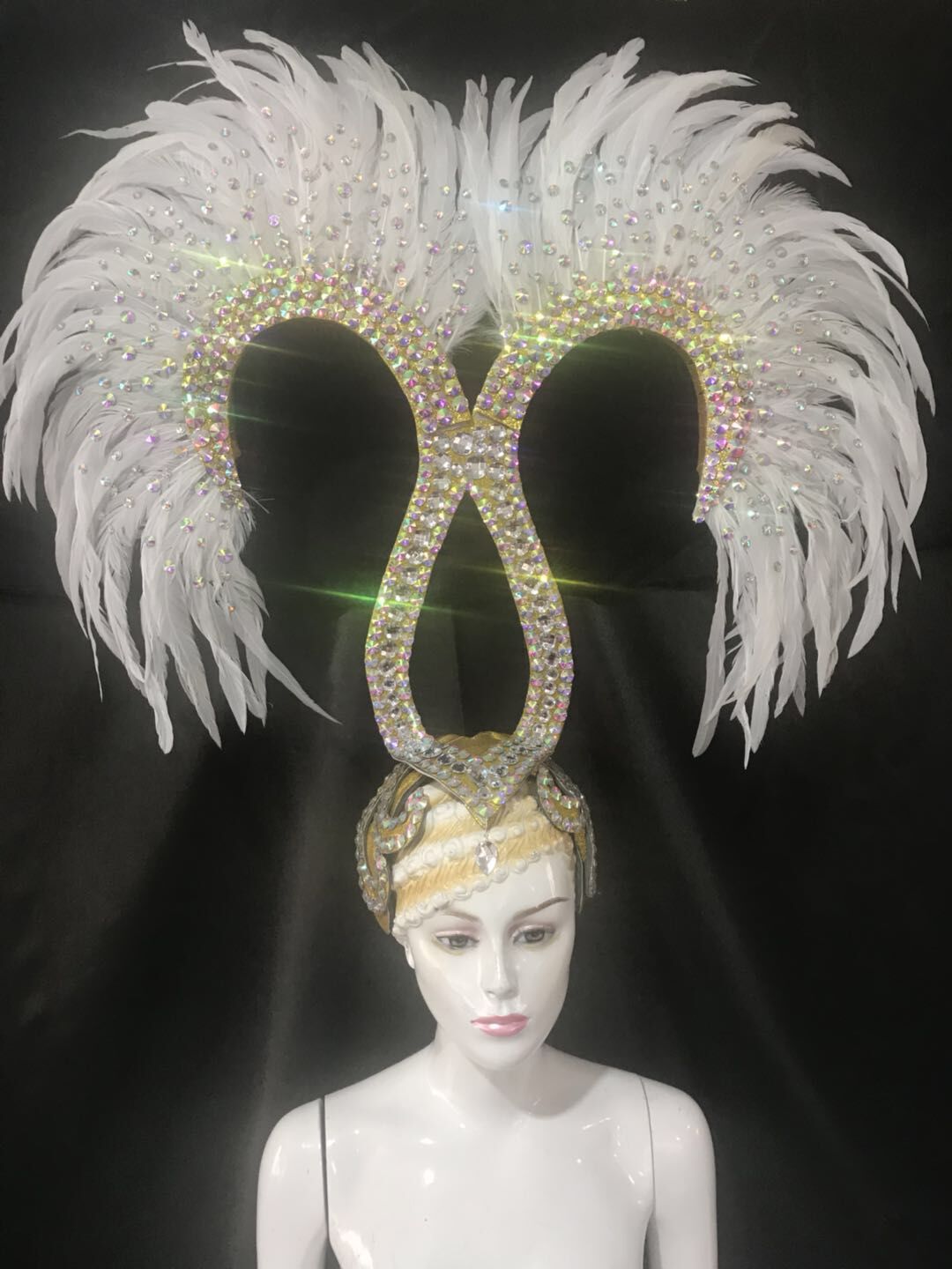 表演头饰 帽子 舞台演出服装 商演 桑巴舞狂欢节模特走秀 t台女士