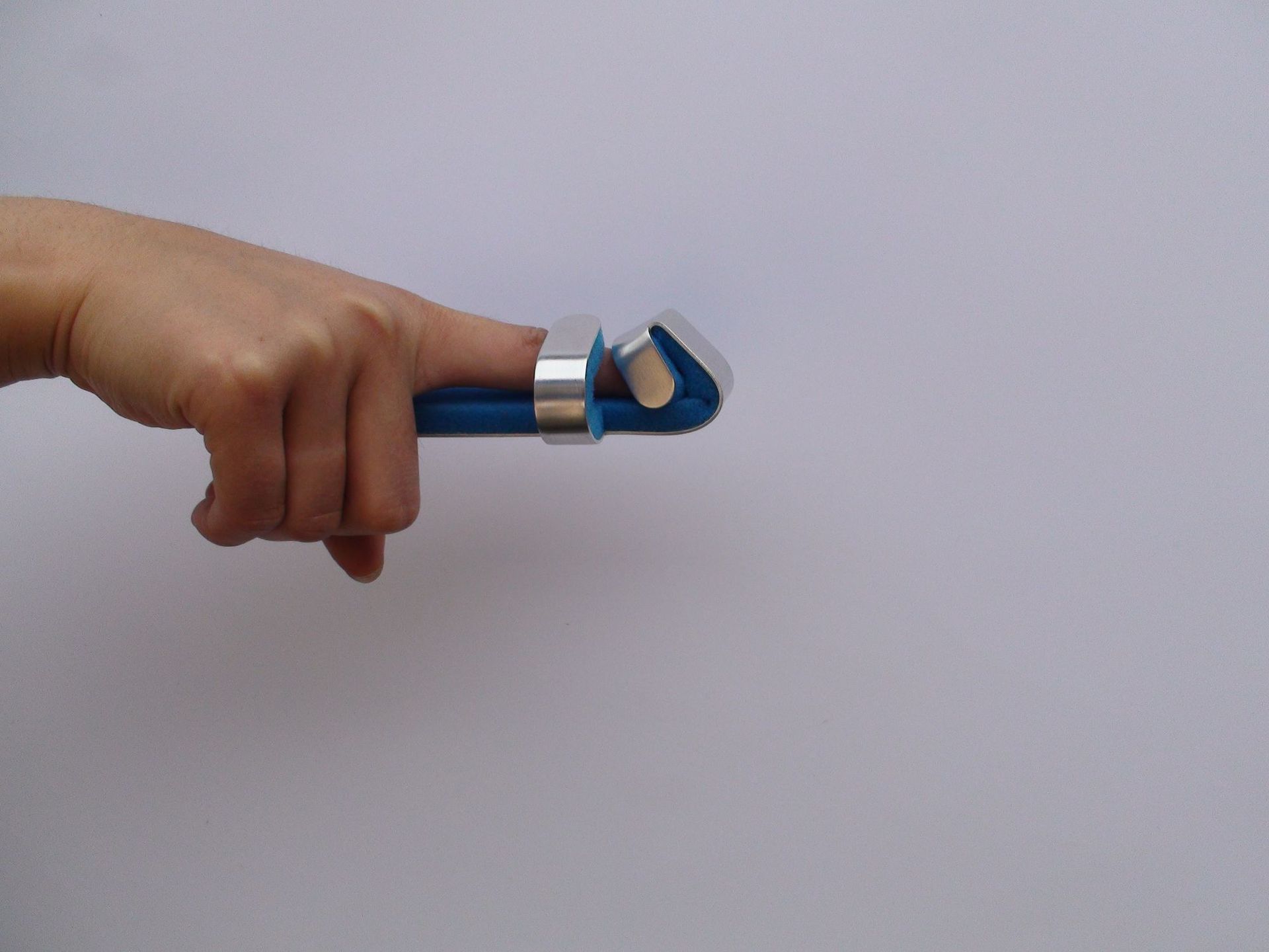 护指式铝合金手指夹板手骨折固定器护托骨折康复指关节脱位