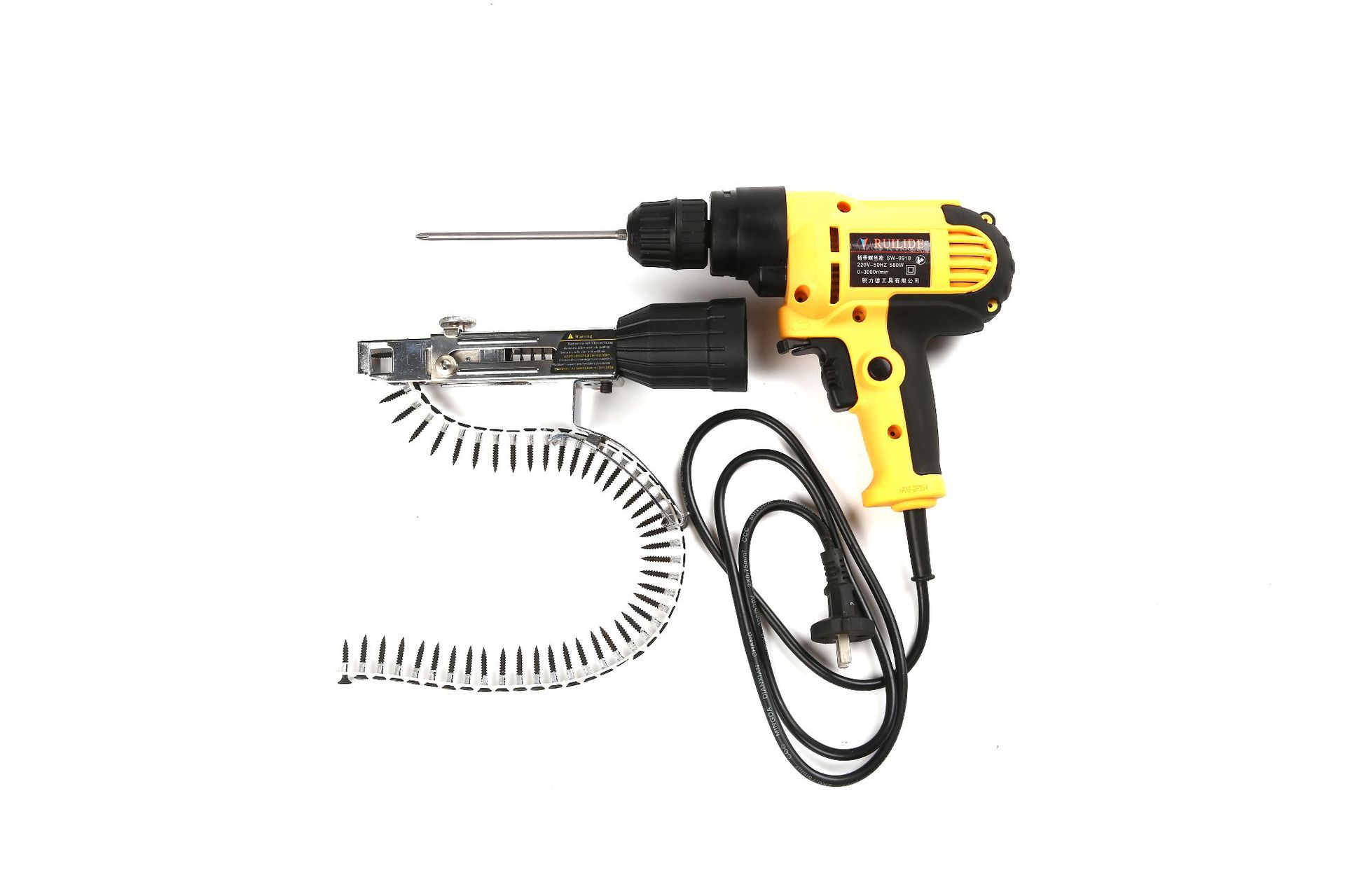 电动链带螺钉枪自动连发钻螺丝钉枪手电钻充电式木工射钉器螺钉枪