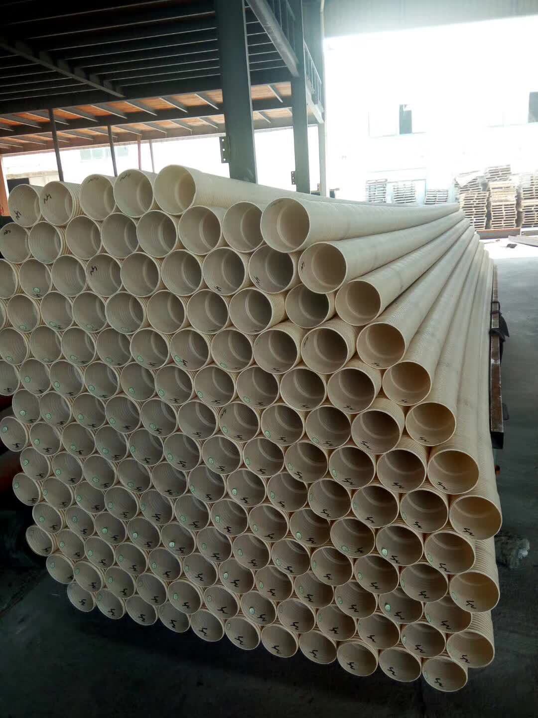 pvc-u双壁波纹管 埋地弱电穿线管 线管 波纹管110 160 电力护套管