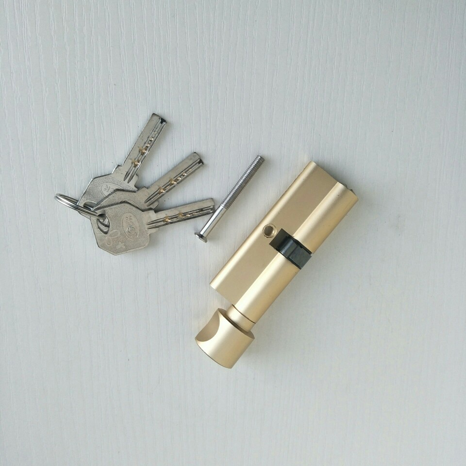 室内房门锁小75锁芯卧室房间门锁木门执手锁锁头铜钥匙锁具配件