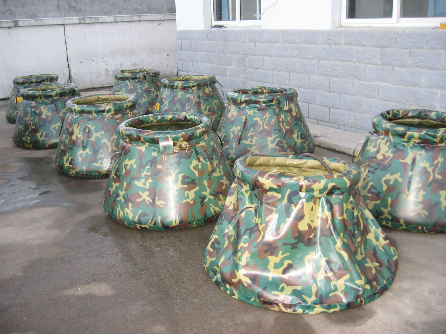 2m3软体贮水罐 野战迷彩软体储水罐 野营户外水袋水囊单兵储水器