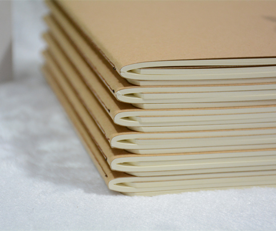 牛皮纸车线笔记本加印logo记事本批发定制创意商务线装本