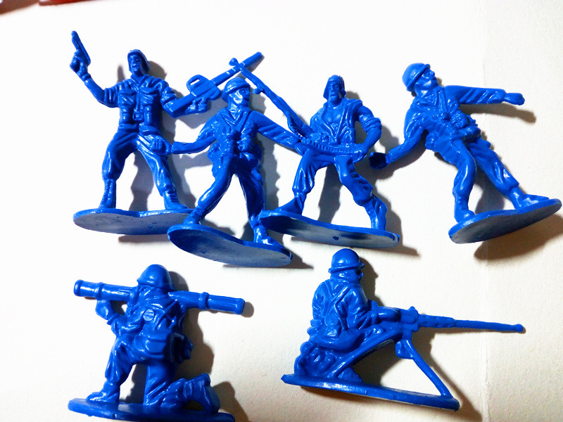 热卖二战小兵人玩具军事士兵兵团 战争模型武器军人打仗小人套装