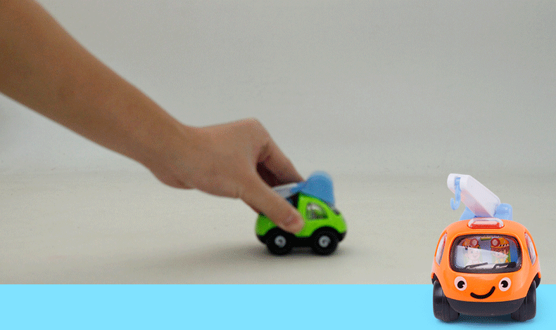 2916儿童回力玩具车卡通工程车 塑胶仿真模型汽车玩具 小玩具地摊