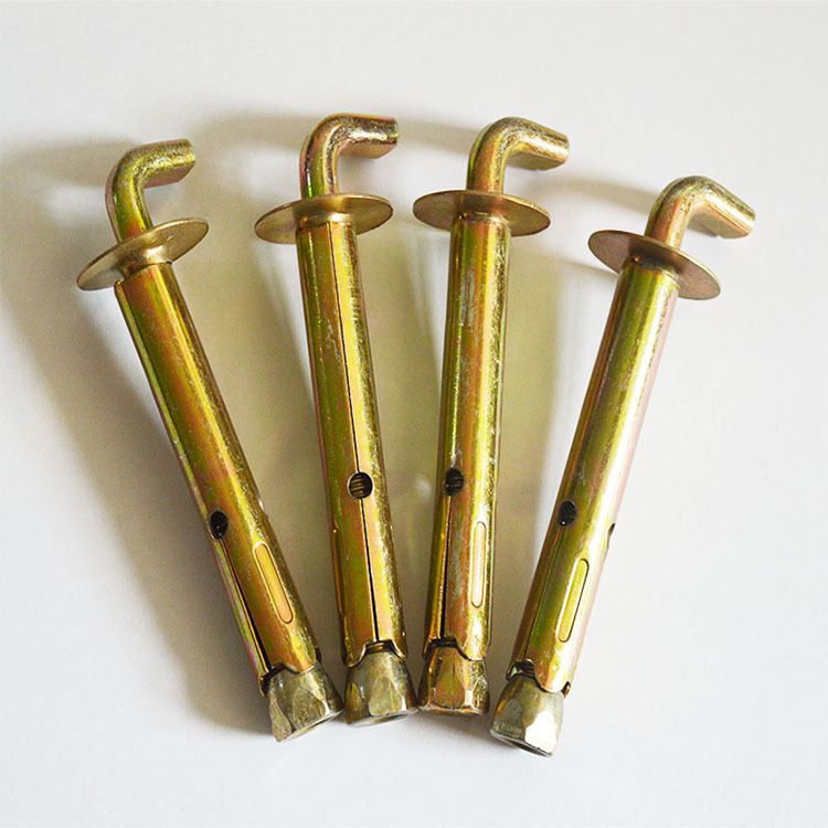 厂家直销 热水器挂钩膨胀螺丝10*100 六角母 打16孔 暖气片挂钩