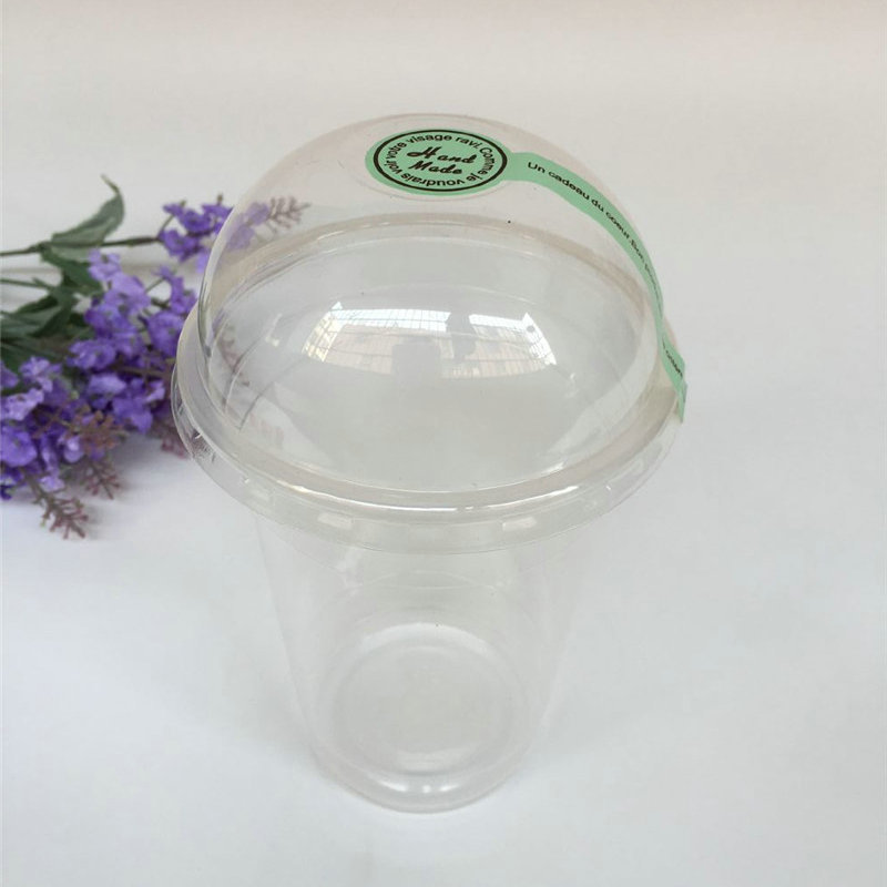 360/500ml圆形冰激凌果冻杯 慕斯杯 带盖千层水果蛋糕杯批发