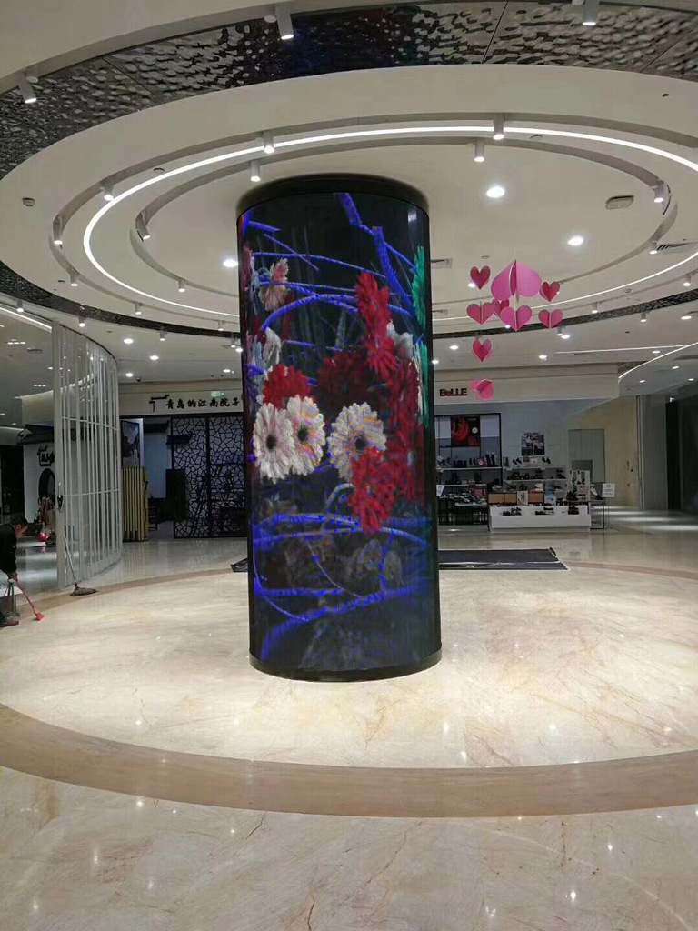 圆柱屏柔性led显示屏led软模组led异形屏led柔性模组软模组定制