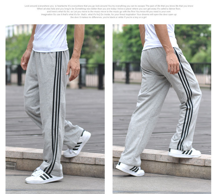 Spring/Autumn/Summer Sweatpants Men's Sports Pants Sports Casual Size Straight Loose plus Size Casual Pants Overalls