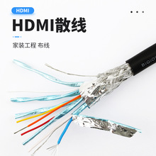 BHD24 HDMI线高清线24AWG 多股无氧铜视频散线工程布线支持3D