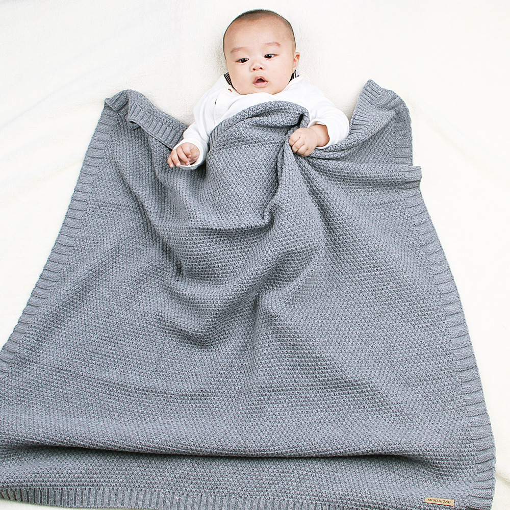 INS Cross-Border Knitted Hug Blanket Baby Windproof Baby's Blanket Amazon Wish Wool Cover Blanket Air Conditioner Comforter Nap Blanket