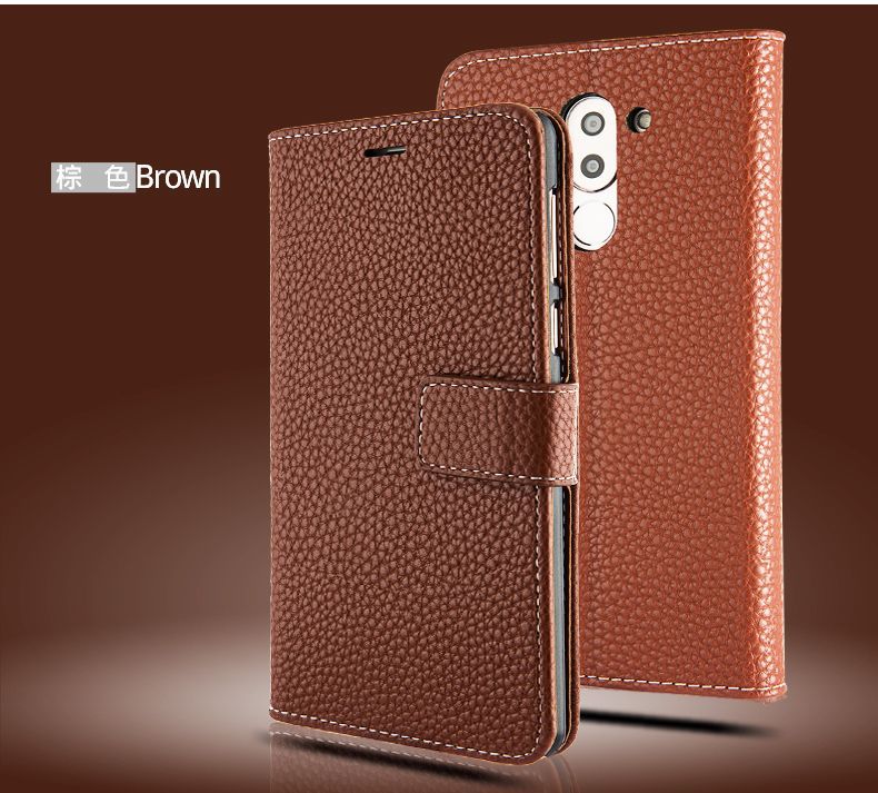 新款荔枝纹华为6x手机壳多功能钱包款手机皮套荣耀畅玩6x手机套