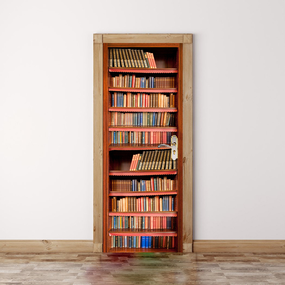 书柜书架门贴自粘亚马逊货源敦煌ebay货源巨创跨境货源pvc贴纸3d自粘