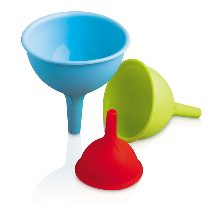 食品级硅胶折叠漏斗多用途迷你硅胶小漏斗便携伸缩硅胶漏斗