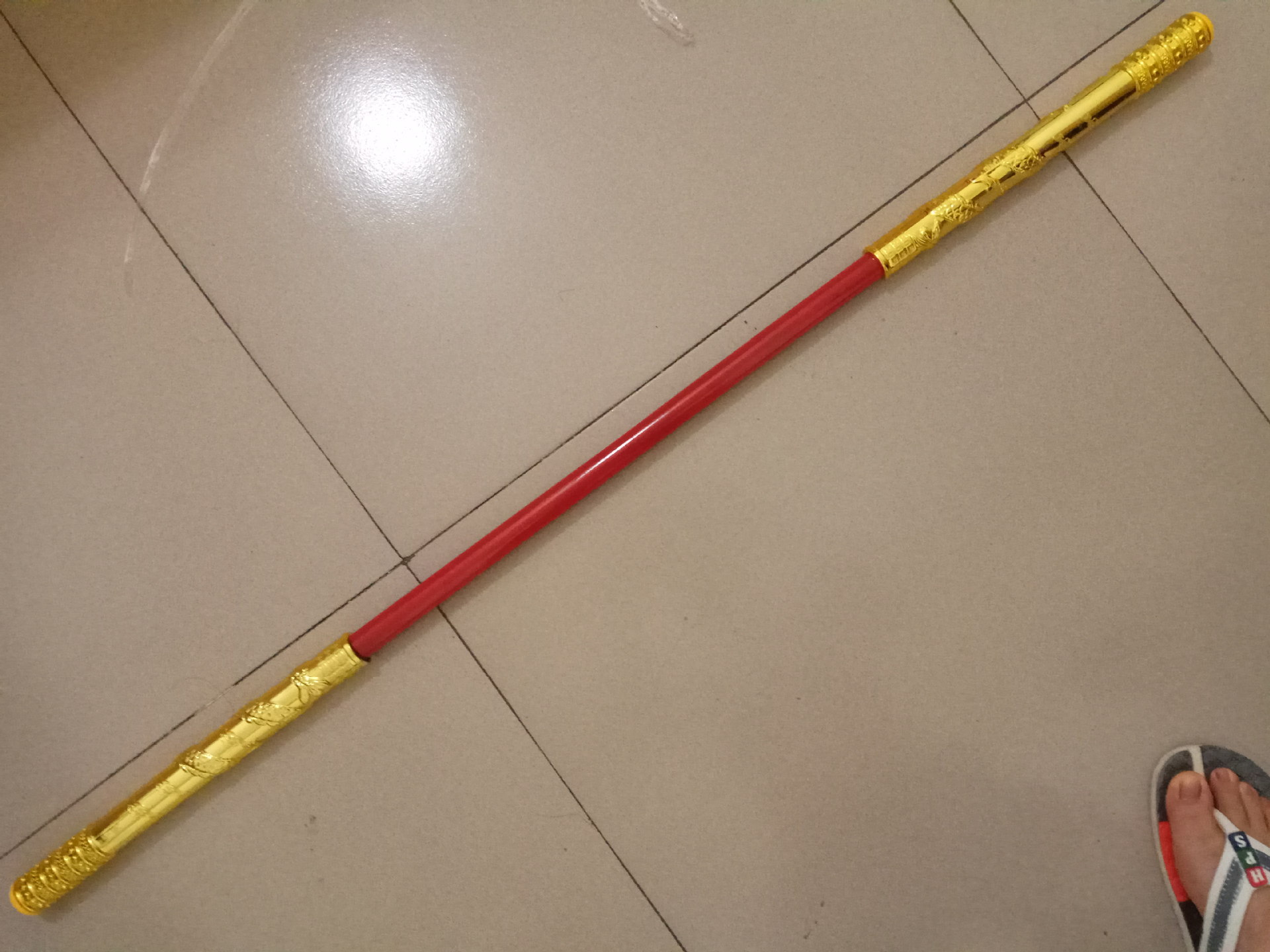 厂家批发新款不锈钢伸缩金箍棒兵器齐天大圣棒子儿童玩具长棍