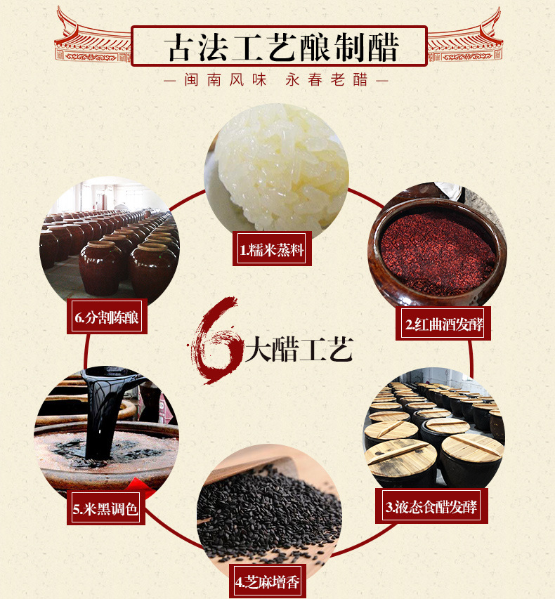 450ml一箱可分销福建特产永春老醋 炒菜烹饪调味醋厨房日常食用醋